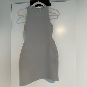 Aritzia Babaton Blue Grey Sleeveless Mini Dress 2XS XXS nwot